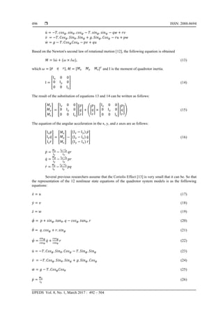 Hovering Control of Quadrotor Based on Fuzzy Logic | PDF