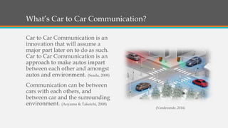 Car to Car Communication (8) | PPTX