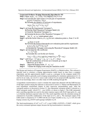 Lognormal Ordinary Kriging Metamodel in Simulation Optimization | PDF