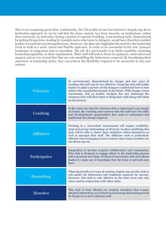 NHS Leadership Case Study