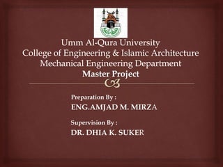 Preparation By :
ENG.AMJAD M. MIRZA
Supervision By :
DR. DHIA K. SUKER
 