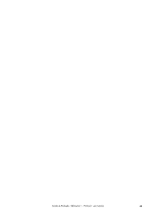 Gestão da Produção e Operações 1 – Professor: Luiz Antonio   48
 