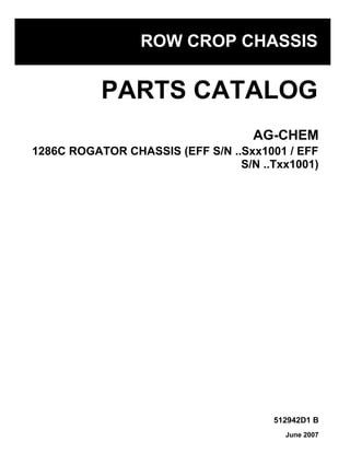 Challenger 1286 C Rogator Chassis parts catalog | PDF
