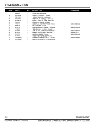 Challenger 1286 C Rogator Chassis parts catalog | PDF