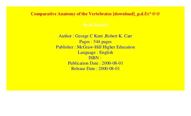 Comparative Anatomy Of The Vertebrates Download P D F Comparative Anatomy Of The Vertebrates Download P D F