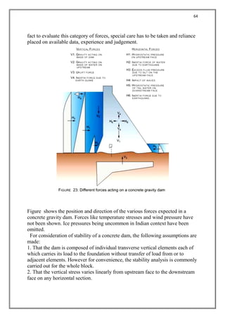 Design of concrete Gravity Dam_Project B.E final | PDF