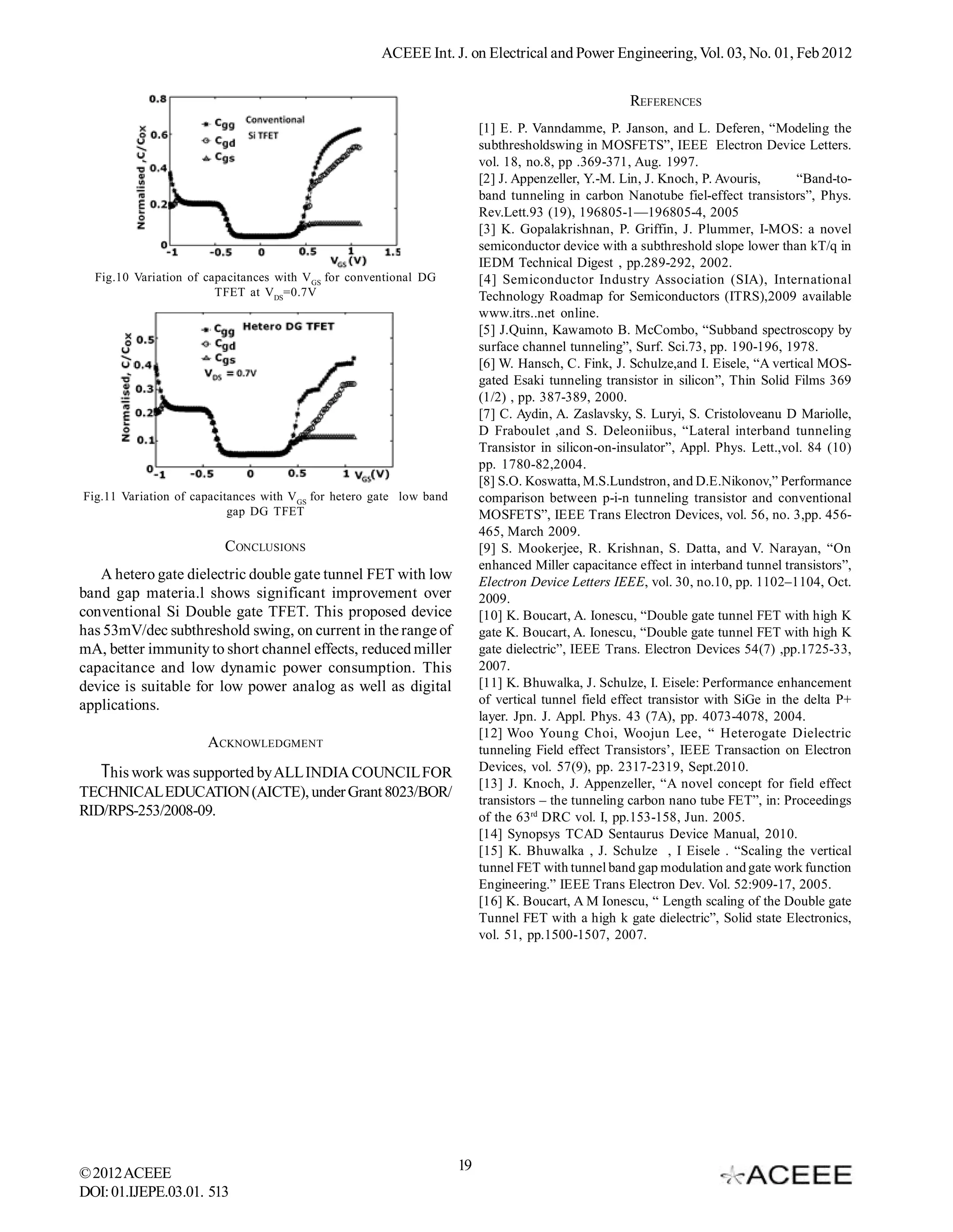 Performance Analysis of Double Hetero-gate Tunnel Field Effect ...