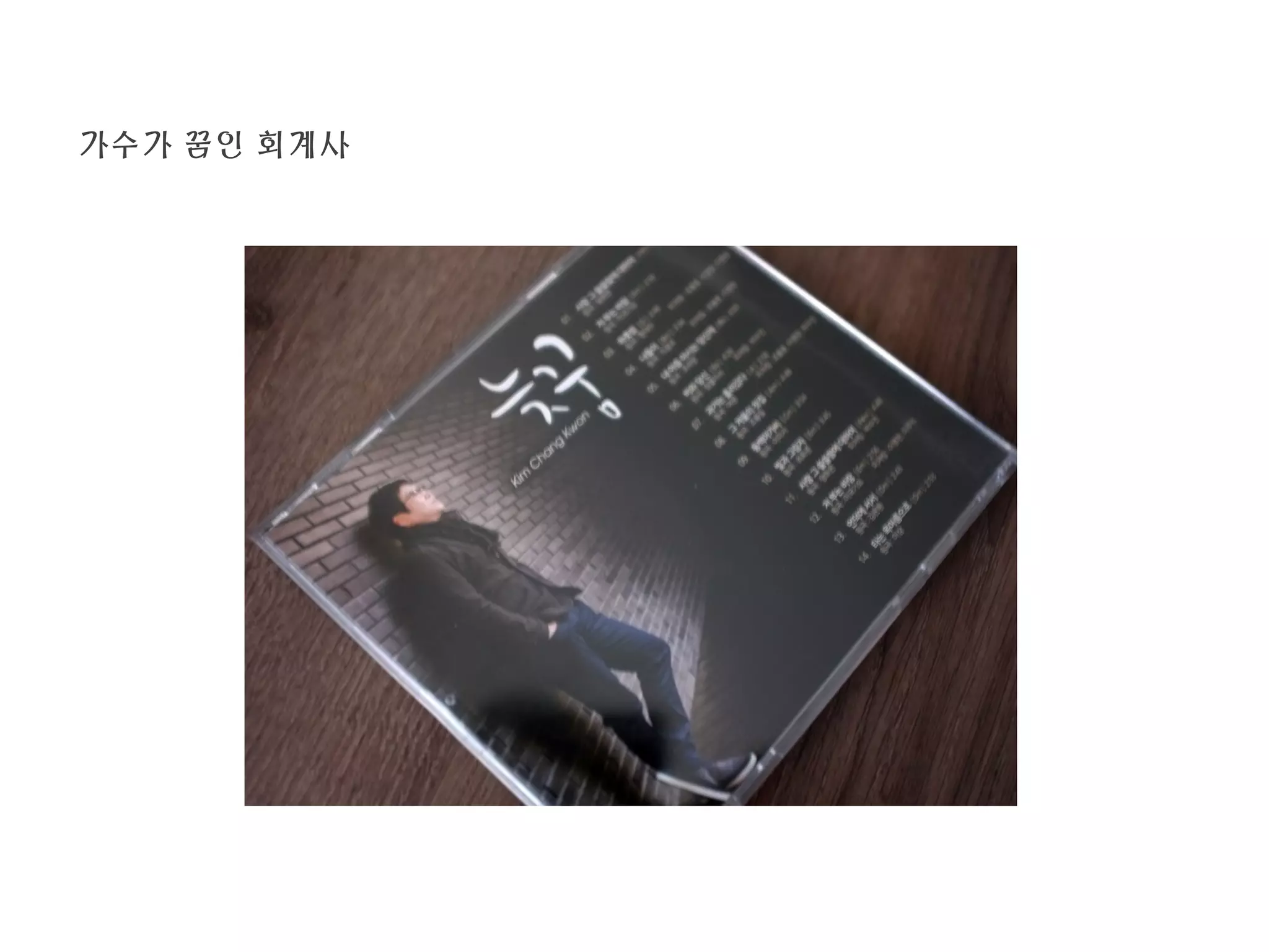 가수가 꿈인 회계사
 