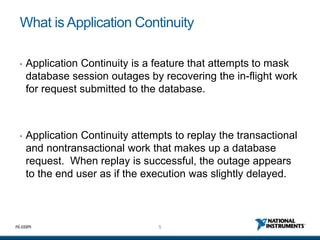 Application Continuity | PPTX