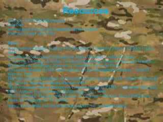Resources
• Gateway To PTSD Information
GriefNet
International Society for Traumatic Stress Studies
National Center for PTSD
• Books:
• "Compassion Fatigue: Coping with Secondary Traumatic Stress." Charles Figley,
PhD.
"CopShock, Surviving Posttraumatic Stress Disorder." Allen R. Kates.
"Covering Violence: A Guide To Ethical Reporting About Victims and Trauma." .
William Cote and Roger Simpson, Columbia University Press.
"Disasters: Mental Health Interventions (Crisis Management Series).". John D.
Weaver, PhD.
The International Handbook of Traumatic Stress Syndromes Dr. John P. Wilson &
Dr. Beverly Raphael, Editors, Plenum 1993.
"Post-Traumatic Stress Disorder-A complete guide to PTSD." Aphrodite Matsakis,
Ph.D. Author, New Harbinger Publications, Inc., 1994.
"Post Traumatic Therapy and Victims of Violence." Brunner Mazel Publishers
Frank M. Ochberg, M. D. (1988).
• https://www.dmdc.osd.mil/dcas/pages/report_oif_woundall.xhtml
 