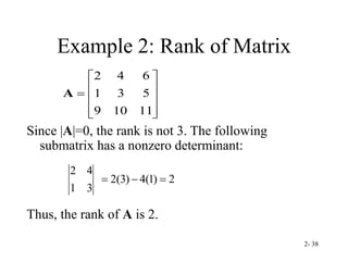 Submatrix Examples Matrices | PPT