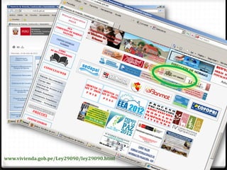 www.vivienda.gob.pe/Ley29090/ley29090.html
 