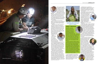 retailer to gauge his reputation
in the market, his ability to
influence his customer base,
and whether his finances
were sound,” he says. Of
these shortlisted retailers
Bhagwati identified 18 that
had the makings of a Tata Kisan
Sansar (TKS) partner. TKS is a Tata
Chemicals initiative that works closely with retailers
and farmers to identify their needs and issues to
better address them. “The results were better than
I expected. By recognising TKS partners not only
have I managed to double sales, I have also managed
to position Tata Chemicals products and myself as
trusted members of the farming community here. It
pays to be diligent.”
The story behind the innovative products
Bhagwati’s customers use every day in fields around
India is as much a reflection of this determination
that defines Tata Chemicals employees wherever
they might be.
Debasis Roy works in Quality Assurance and
New Product Development at what used to be
Hindustan Lever and is now TCL’s Haldia division
in West Bengal. Despite having been in this line
of work at the same location for 26 years, it is this
determination to do better that keeps him excited
about coming in to work every morning. “That
passion to innovate to improve what we do is very
much part of the DNA of the 280 permanent staff
and 700 contracted employees here in
Haldia,” agrees Debasis’s
colleague Bhaskar Datta.
“We are always up for
a challenge.”
Debasis and his
team have recently
come up with a
new compound to
be used in fertilisers
produced by the CNAB
that is not only better suited
to the local farmers needs, it
is also a more profitable proposition for TCL. “We
used to manufacture, di-ammonium phosphate
(DAP), a compound that utilises a lot of imported
components,” he explains. “This meant that as the
price for the imported components went up every
year, it kept eating in to our profit margins for the
product.” To remedy this his team came up with
a new product called NP20:20. “It replaces the
components we needed to import and creates a new
product that will give us a cost advantage.”
Debasis thinks of this kind of innovation as
creativity that only comes from being passionate
about your work. “We have to contend with
government regulations, environmental issues,
and customer requirements,” he says. “But even
within that we can be creative and innovate with
our products. The processes and system that Tata
Chemicals has in place ensures transparency in the
way we work, and encourages improvements, both
personal and operational, as well as learning and
capability building,” Debasis says. “These values are
now ingrained in our work culture here and it is the
reason we excel at what we do.”
Cover story | confluence 07
“Innovation and creativity are
now ingrained in our work
culture in Haldia.”
Ashok Dubey would not be
interested in a job that keeps
him tied down to the same line
of work, even if the salary was
very attractive. The reason the
scientist who was brought on as
one of the founding members of
Tata Chemicals’ Innovation Centre,
continues to work here is the freedom
the job offers. Located in the western Indian city
of Pune, the Innovation Centre’s mandate is to help
TCL explore new business areas. “To be able to
innovate you need to have the freedom to explore
different ways to think about your subject. At the
Innovation Centre we have that kind of freedom
and that is why it is such a great place to work,”
Ashok says.
This creative freedom has resulted in a number
of innovative products such as the Tata Swach water
purifier. The Innovation Centre’s latest innovation
is a new natural sweetener made from prebiotic
elements found in unlikely sounding vegetables
such as asparagus and onions. Called fructo-oligo-
saccharides, this product will be marketed under the
Sustentials brand. “This natural sugar is food for
a number of ‘good’ bacteria present in the human
gut. These bacteria perform an array of beneficial
functions such as absorption of calcium to strengthen
our bones, improving our immunity, reducing the
tri-glycerides and blood sugar level,” he explains.
So thanks to Ashok and his colleagues cookies and
ice cream are now good for our body.
Each of the geographies also has its unique
definition of community. In communities such as
Magadi and Mithapur where employees work,
live in close quarters, the dynamics are very
different from geographies such as TCE where
employees feel bound together by a shared
history and sense of destiny.
In Magadi the sense of community and
familial congeniality is palpable. “We work and live
in close proximity so it almost feels like you are
working with your brothers and sisters. Wherever
you might be working in Magadi, we all know each
other,” says Wilson.
When employees get off work, they get together
and play football or socialise in the club on campus
where all permanent employees live.
“These are the same-same people
we work with, try to keep safe and
we are doing the same when we
are playing on their team on the
football pitch. So when I say we
truly care for each other you know
I mean it,” adds Ibrahim Kibutu,
mechanical maintenance officer
in charge of dredging equipment
at Magadi. “That warmth and
camaraderie is the first things visitors to
Magadi notice.”
A shade of this warmth is evident even in the busy
life in the corporate offices. Located in the crowded,
chaotic Mumbai suburb of Andheri, Tata Chemicals’
leafy and green Leela Business Park office is
like an oasis that houses the corporate ends
of the Chemicals and Consumer Products
business. This is where Preeti Sanghi came
to interview for her first job fresh out of
university. “I remember it was December
28, 2007,” she says. The employees at the
location were having a New Year’s party in
the office cafeteria. “Although neither I nor
the other 15 people interviewing for the position
had got the job yet, the employees went out of
their way to involve us in the celebrations as well.
I knew then that I wanted to be part of this kind of
work culture.”
So when she got the job working in the HR
department at the Babrala operation in
the northern Indian state of Uttar
Pradesh, Preeti decided to bring
that work culture to Babrala.
Employees’ work-life balance
became her top priority. “These
people work very hard and they
deserve to have the recreational
facilities to unwind after work. That is
key to a happy, productive workforce,” she
says. “We have state of the art recreational
and sporting facilities and we get employees
involved in a variety of cultural celebrations to build
team spirit.” Preeti prides herself and the operation
in Babrala for building work and living environment
that offers employees a good quality of life.
To Joseph Evans, operations coordinator at
British Salt, being part of a tight community means
always having your colleagues back. The 26 year
old has been working with TCE for four years. “I
quickly learnt that here we don’t wait
till one of us is really struggling
with something. At the first sign
of an issue we all chip in and try
to collectively find a solution.
Everyone at TCE is open to
sharing the knowledge that they
have gathered over decades of
Bhaskar Datta
Preeti
Sanghi
Ashok Dubey
Ibrahim Kibutu
Joseph Evans
Debasis Roy
Sweet Freedom
Getting work done in Green River
 