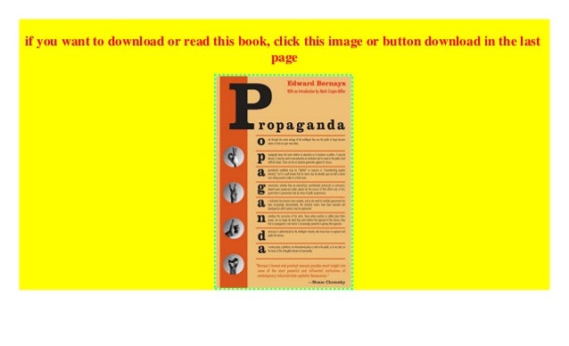 edward bernays propaganda pdf deutsch