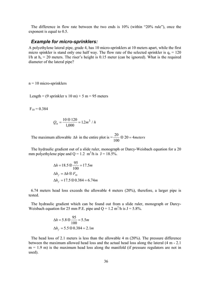 pipe line calculation PDF
