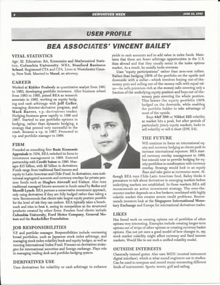 Vin Bailey Derivatives Week Profile