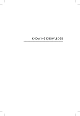 Knowing Knowledge
 