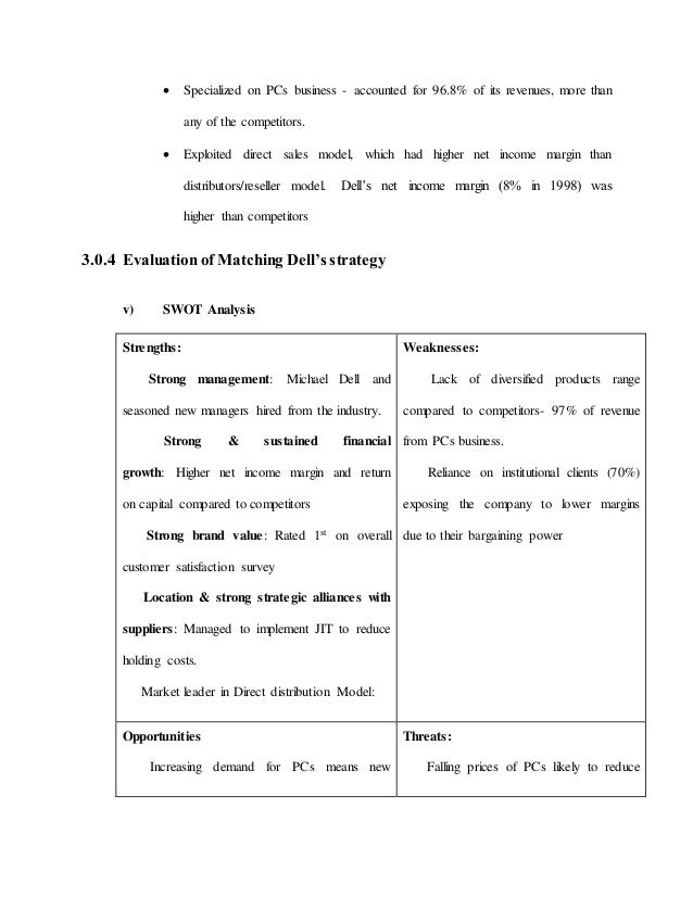 Matching Dell Case Analysis