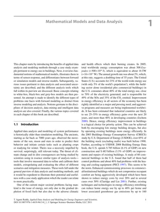 Applied Data Analysis and Modeling for Energy Engineers and Scientists ...