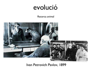 evolució Ivan Petrovich Pavlov, 1899 Recerca animal 