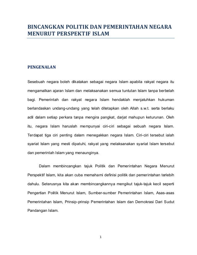 51680580 Bincangkan Politik Dan Pemerintahan Negara Menurut Perspek T