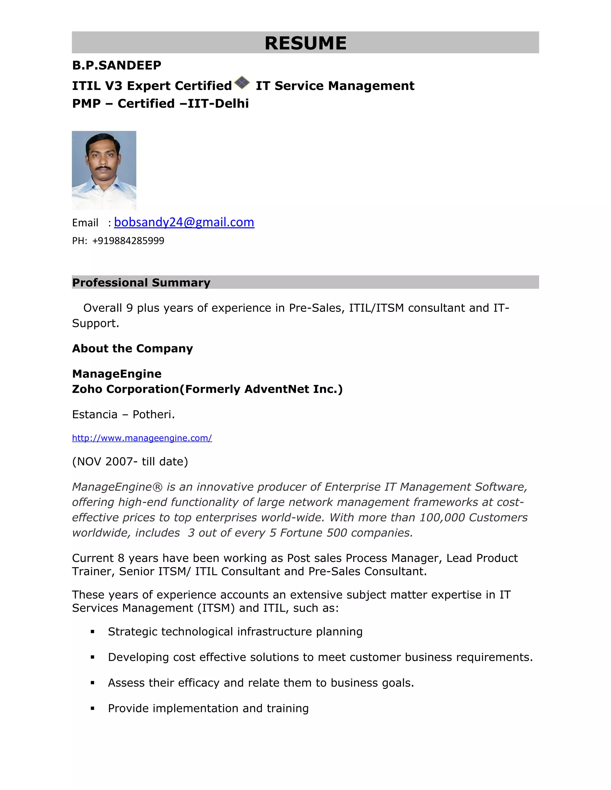 Sandeep Resume | PDF