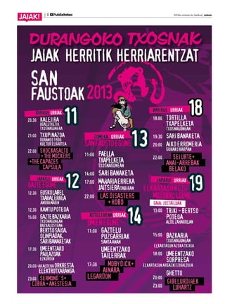 | 8 	 Publizitatea	 2013ko urriaren 4a, barikua | anboto
JAIAK!
 