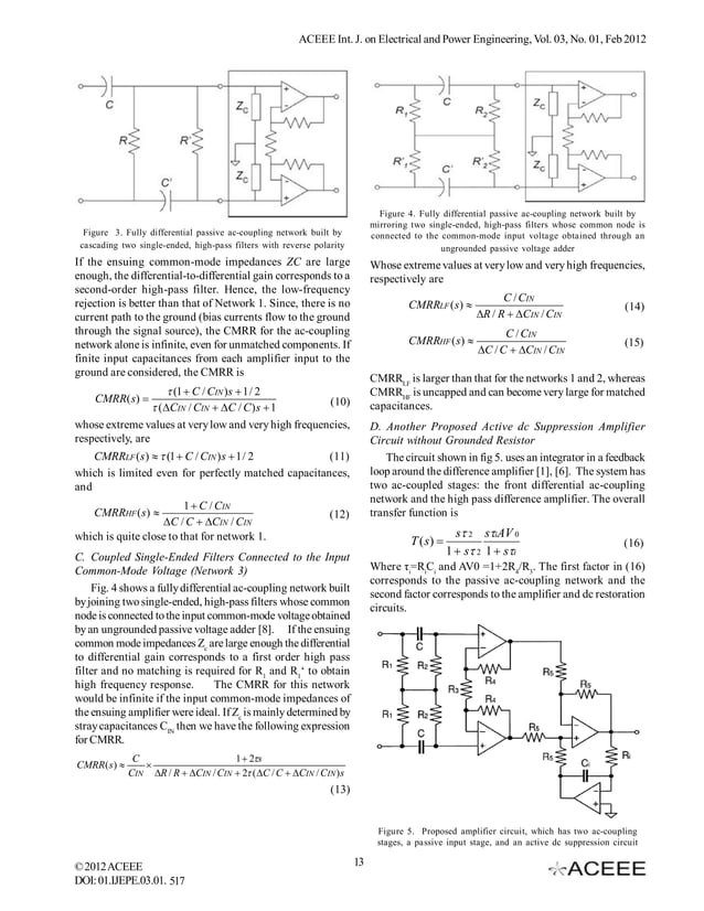 Differential Amplifiers in Bioimpedance Measurement Systems A