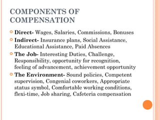 Direct Compensation Components motivation-and compensation | PPT