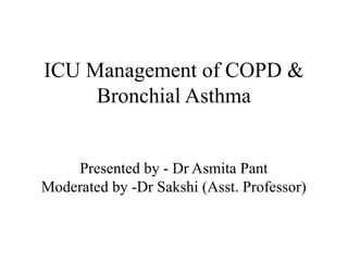 Comprehensive ICU Management of COPD and Bronchial Asthma: Diagnosis ...