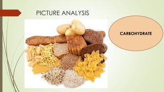 PICTURE ANALYSIS
CARBOHYDRATE
 
