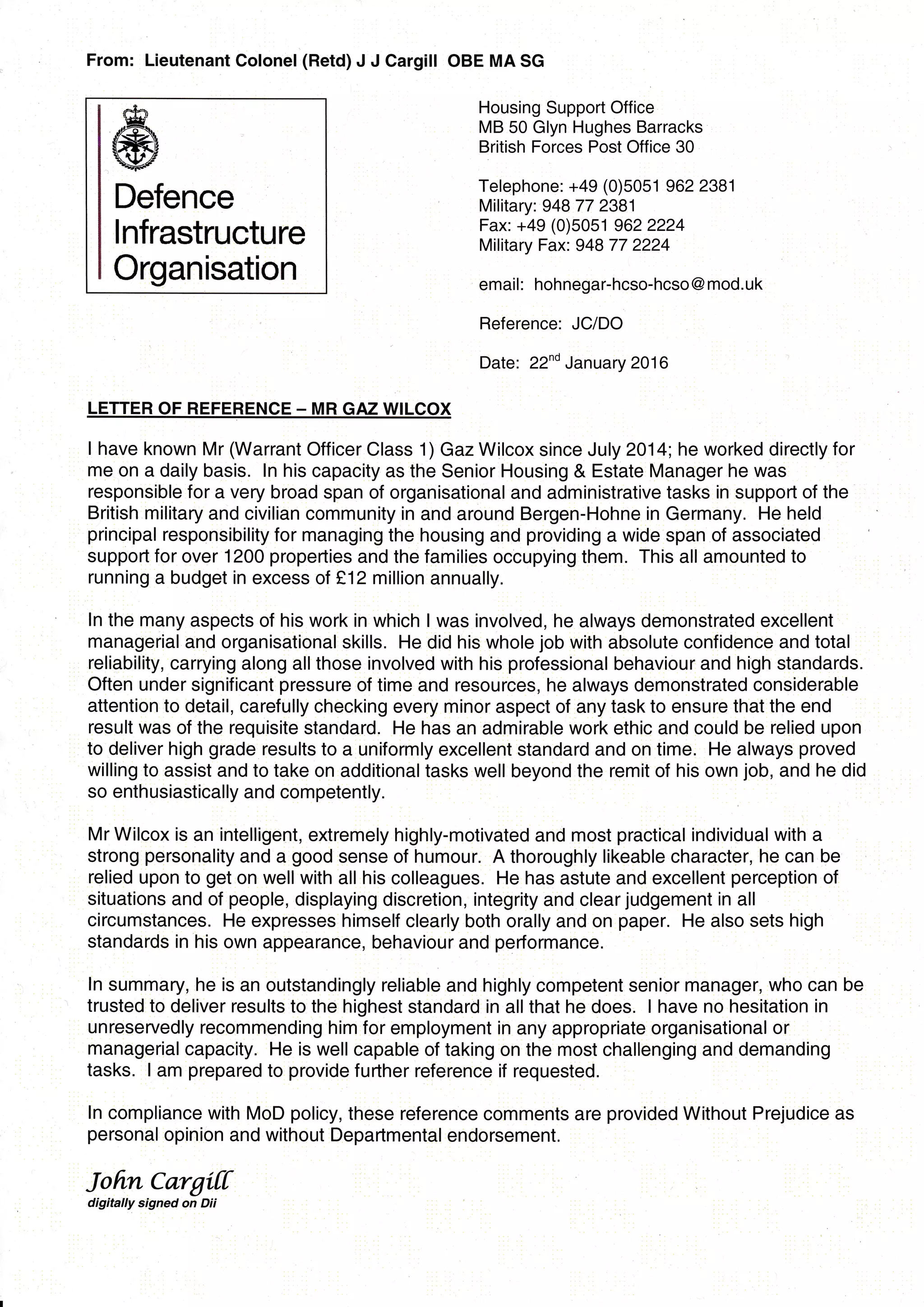 Cargill Reference | PDF