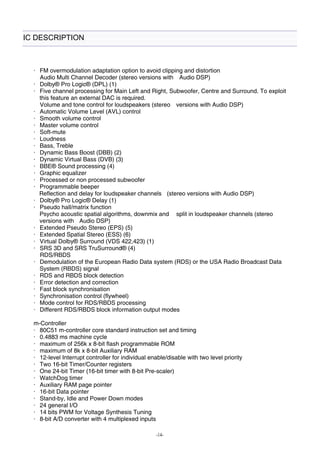 -14- 
IC DESCRIPTION 
 