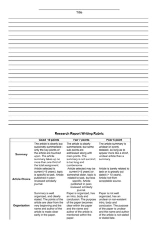 Succinct Point Form Summary Example 517810029-English-10-Week-6-8-Research-Report.docx