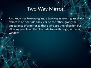 Two Way Mirror Computer Innovative Smart Mirror Technology: Design, Components, and ...