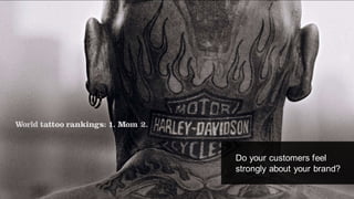 Do your customers feel
strongly about your brand?
 