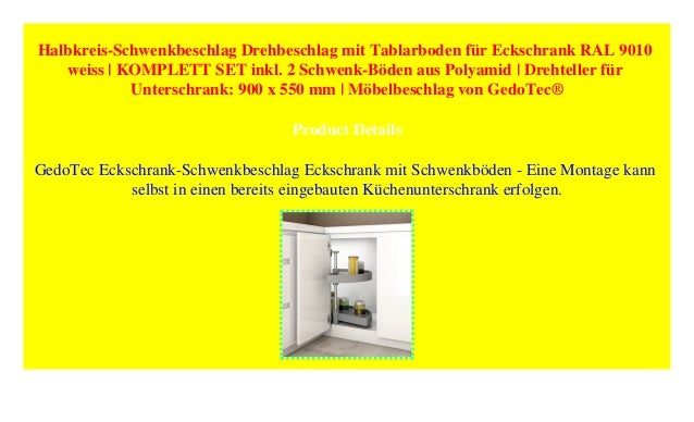Eckschrank Drehbeschlag Halbkreis