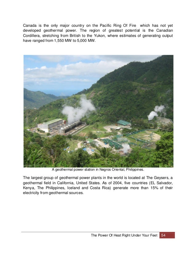 GEOTHERMAL ENERGY Heat Under Your Feet pdf GEOTHERMAL ENERGY Heat Under Your Feet pdf