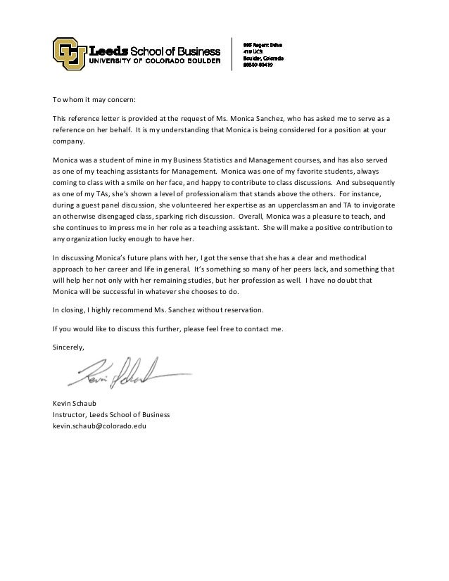 university of colorado letter of recommendation under cu boulder recommendation letter