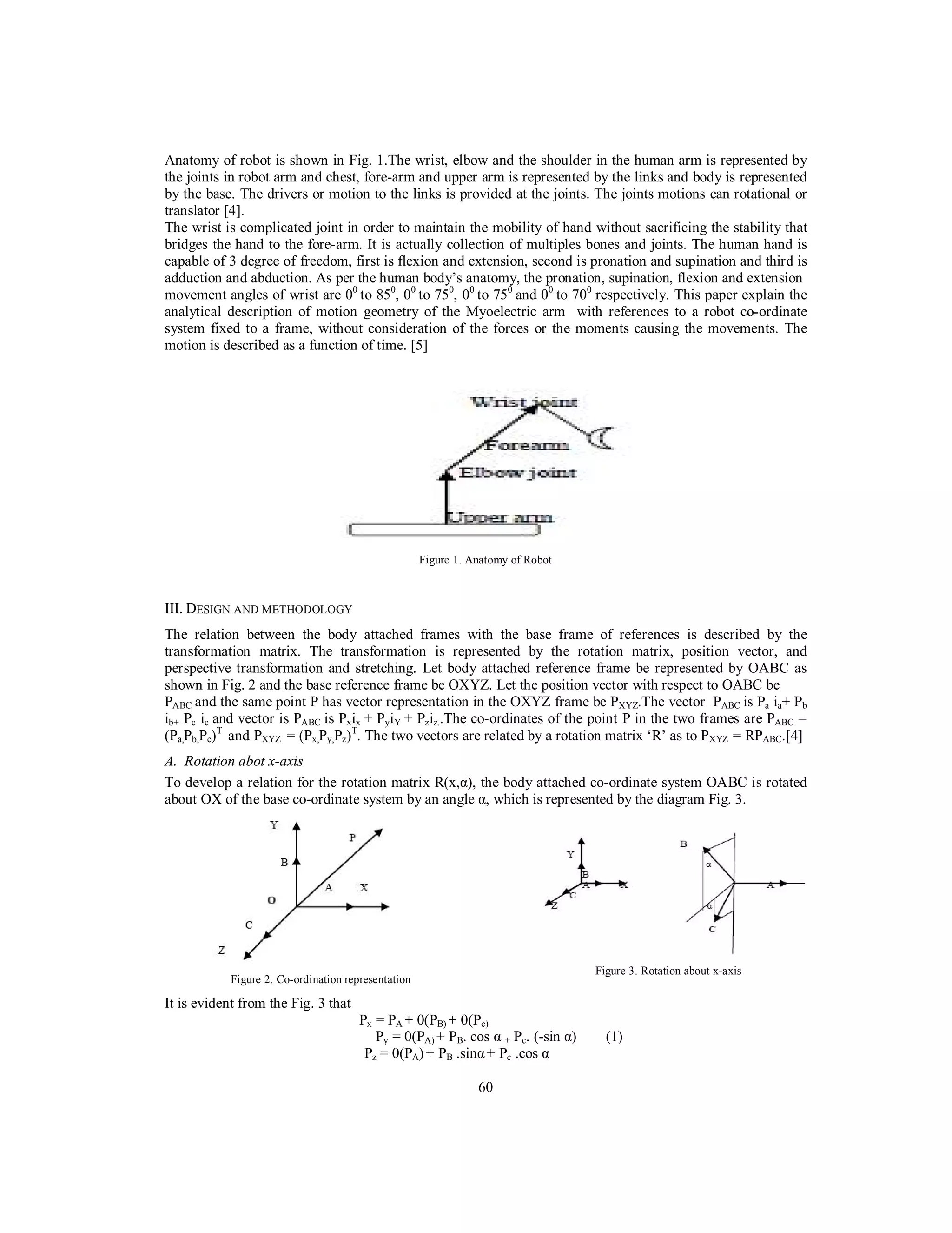 Myoelectric Prosthetic Arm Motion (Wrist/Hand) Control System | PDF