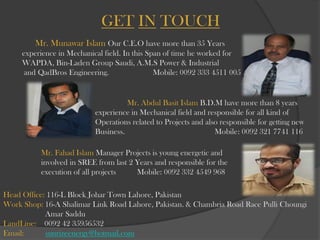 M R Munwer Company PRofile new | PDF