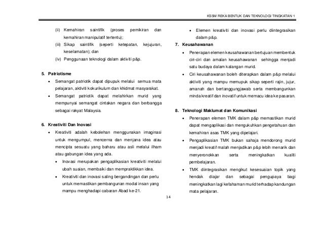 DUKUMEN STANDARD KURIKULUM DAN PENTAKSIRAN RBT TINGKATAN 1