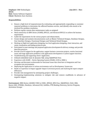 Praveen Gavaji_AS400_Resume | DOC