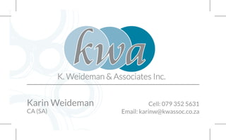 KWA Final Business Cards