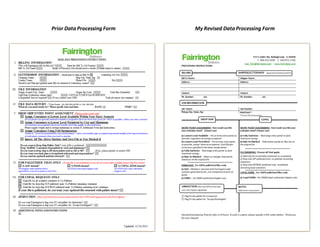 Prior Data Processing Form My Revised Data Processing Form
 