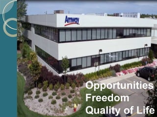 Opportunities
Freedom
Quality of Life
 