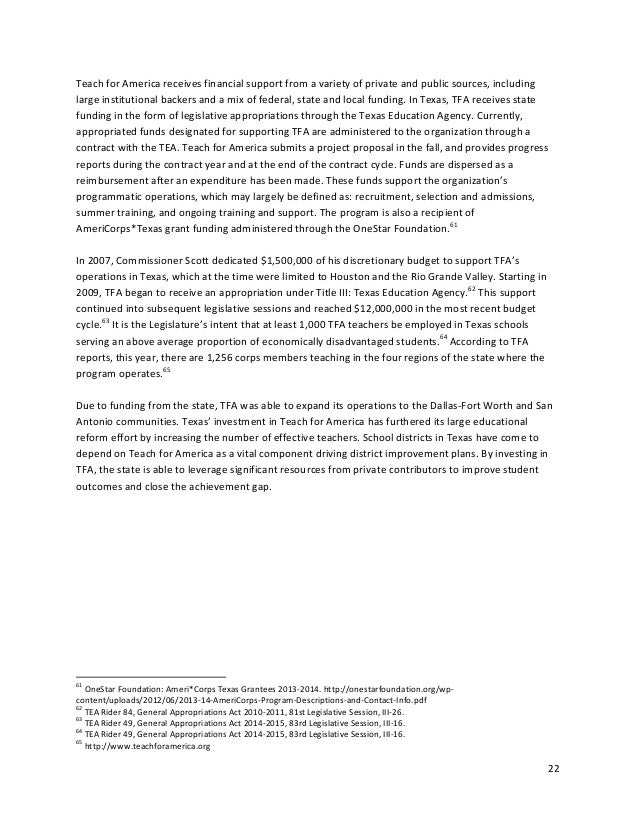 teach for america recommendation form