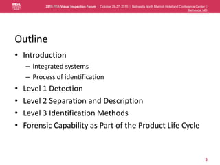 2015 PDA Visual Inspection Forum DS Aldrich Presentation | PDF