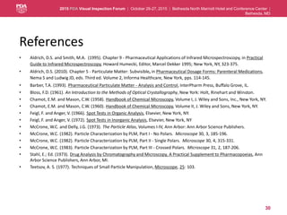 2015 PDA Visual Inspection Forum DS Aldrich Presentation | PDF
