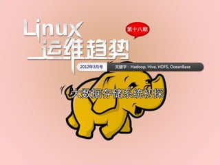 《Linux运维趋势》2012年3月号：大数据存储系统